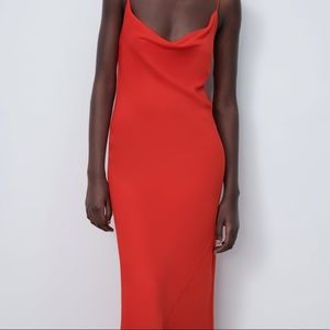 NWT Zara satin dress